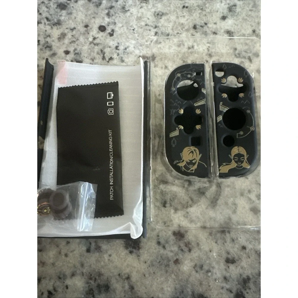 Joycon & Button Covers, Console Case, & Screen Protector Zelda Themed For Switch